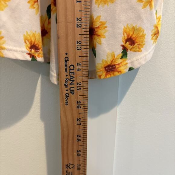 Babydoll Tank XS Bloom Lace Y2K Festival Fairy Sunflowers Hanky hem built in bra - Picture 9 of 12